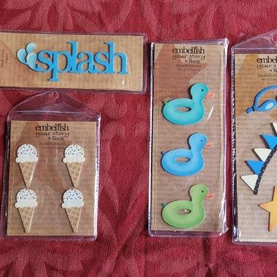 Lot 351: New (4) Packages of Embellish Magnets