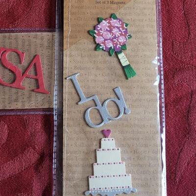 Lot 352: New (3) Packages of Embellish Magnets