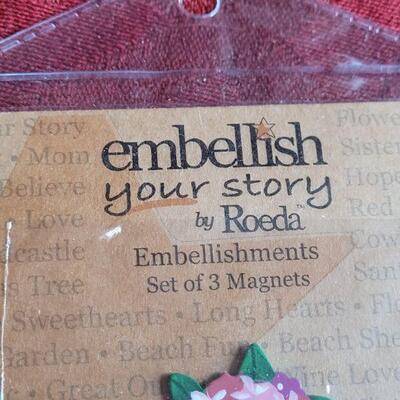 Lot 352: New (3) Packages of Embellish Magnets