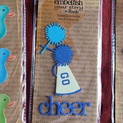 Lot 353: New (4) Packages of Embellish Magnets 