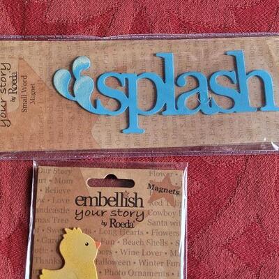 Lot 354: New (4) Packages of Embellish Magnets 