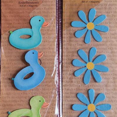 Lot 354: New (4) Packages of Embellish Magnets 