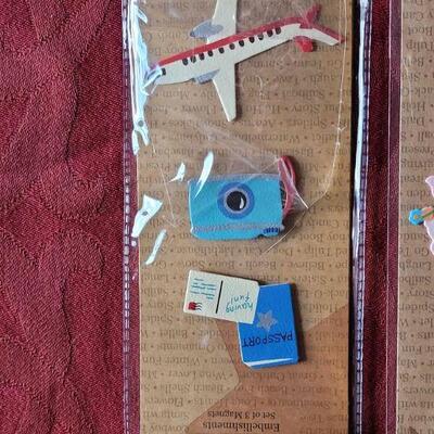 Lot 355: New (4) Packages of Embellish Magnets 