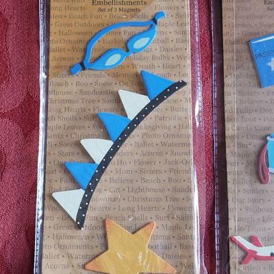 Lot 356: New (4) Packages of Embellish Magnets 
