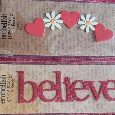 Lot 357: New (4) Packages of Embellish Magnets 