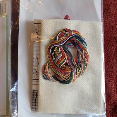 Lot 366: (2) New Needlepoint and Ribbon Embroidery Sets