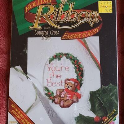 Lot 367: (2) New Needlepoint & Ribbon Embroidery Sets