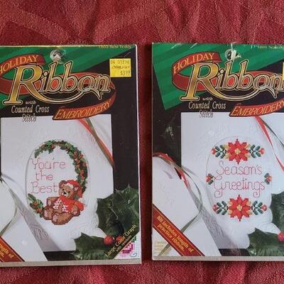 Lot 367: (2) New Needlepoint & Ribbon Embroidery Sets