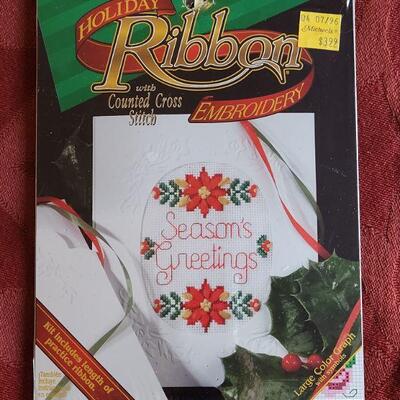 Lot 367: (2) New Needlepoint & Ribbon Embroidery Sets