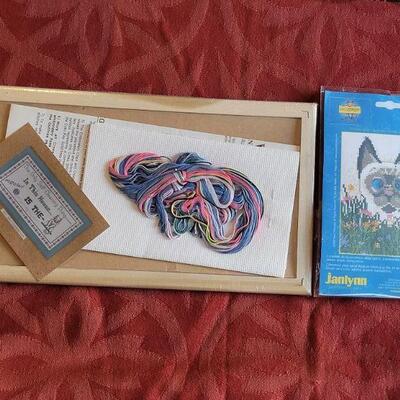 Lot 368: (2) Needlepoint Sets