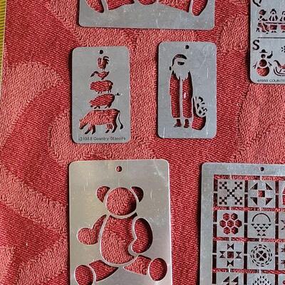 Lot 369: Vintage Metal Embossing Stencils 