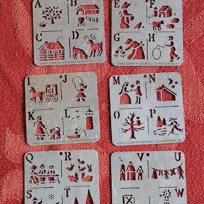 Lot 369: Vintage Metal Embossing Stencils 
