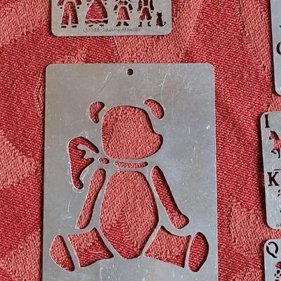 Lot 369: Vintage Metal Embossing Stencils 
