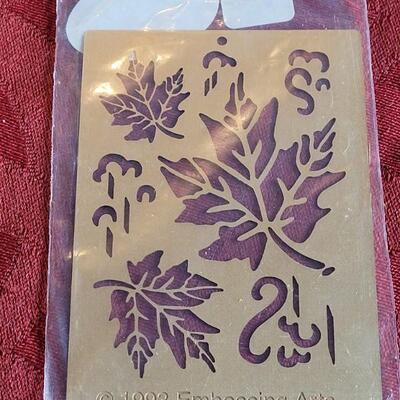 Lot 370: (2) Vintage Metal Embossing Stencils 