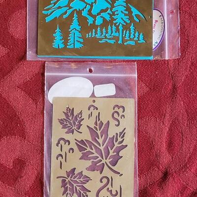 Lot 370: (2) Vintage Metal Embossing Stencils 