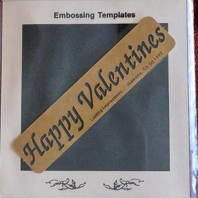 Lot 371: (4) Metal Holiday Embossing Stencils 
