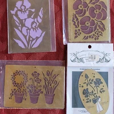 Lot 374: Vintage Metal Embossing Stencils 