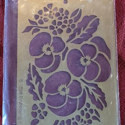 Lot 374: Vintage Metal Embossing Stencils 
