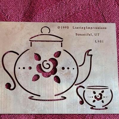 Lot 375: Vintage Brass Embossing Stencils 