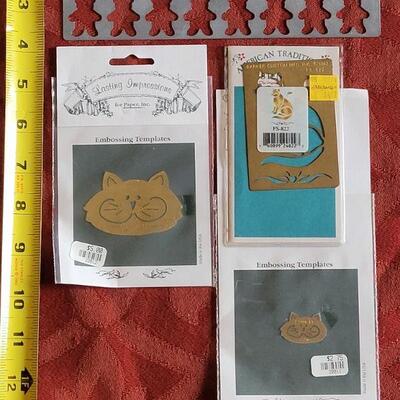 Lot 376: Vintage  Brass & Mixed Metal Embossing Stencils 