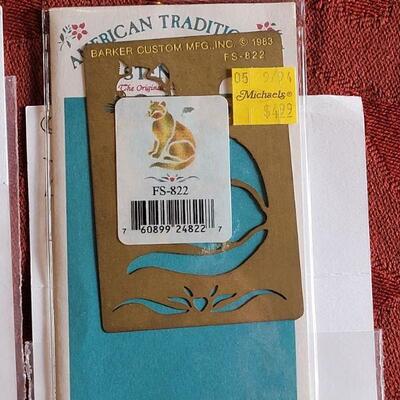 Lot 376: Vintage  Brass & Mixed Metal Embossing Stencils 