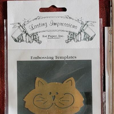 Lot 376: Vintage  Brass & Mixed Metal Embossing Stencils 