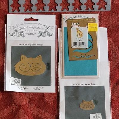 Lot 376: Vintage  Brass & Mixed Metal Embossing Stencils 