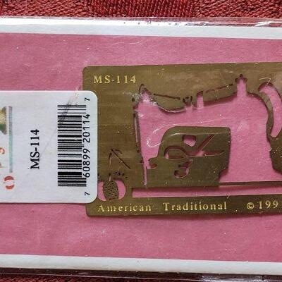 Lot 377: Vintage Metal Embossing Stencils 