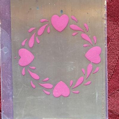 Lot 377: Vintage Metal Embossing Stencils 