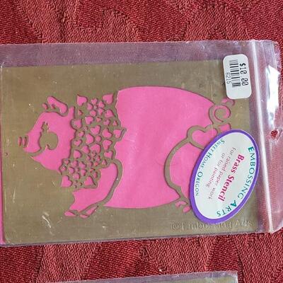 Lot 378: Vintage Metal Embossing Stencils 