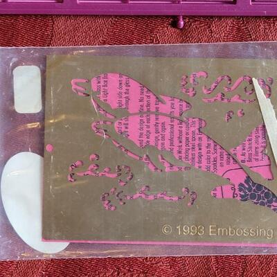 Lot 378: Vintage Metal Embossing Stencils 