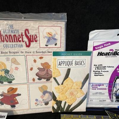 Assortment of Sewing/Applique Supplies