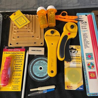 Assortment of Quilting Supplies