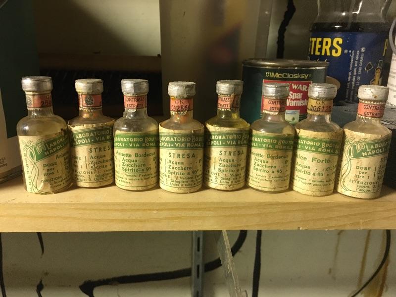 Vintage bottle collection