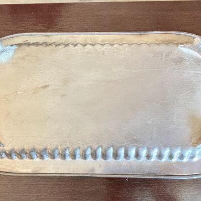 Lot 45  Silver Plate Serving Tray 