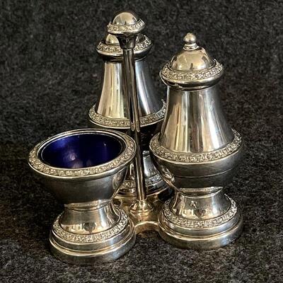 Lot 48  Ianthe Silver Plate Cruet Set Made in England