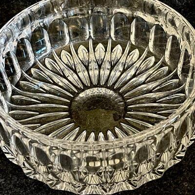 Lot 56  Heavy Crystal Bowl 