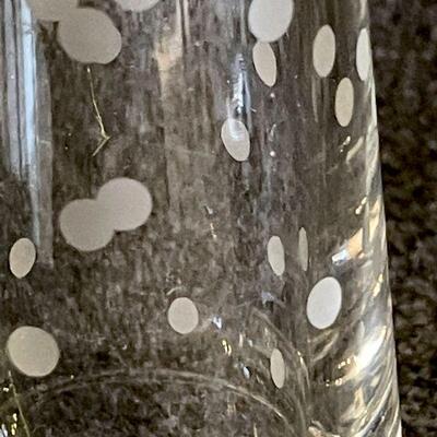 Lot 62  Etched Glass Bud Vase by Kate Spade