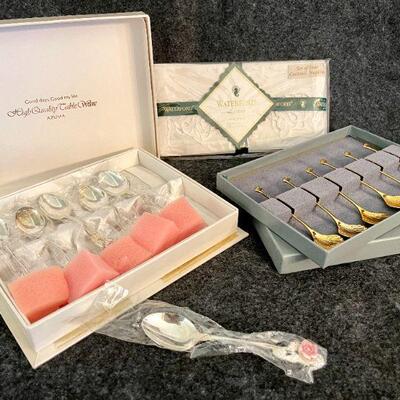 Lot 71  Group of Specialty Utensils & Waterford Napkins