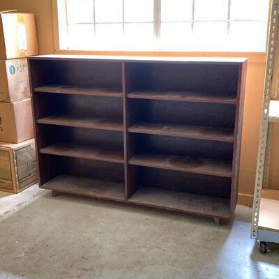 Footed Solid Wood 8 Shelf Book Case 