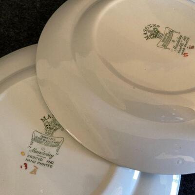 Lot 98  Mason's Mandlay Ironstone Cobalt Plates & Ginger Jar