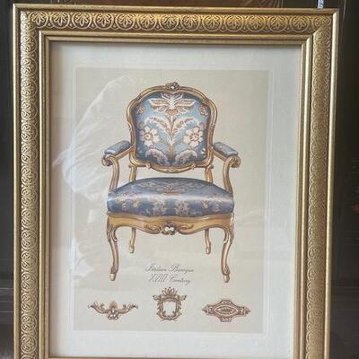 4 Victorian Chair prints