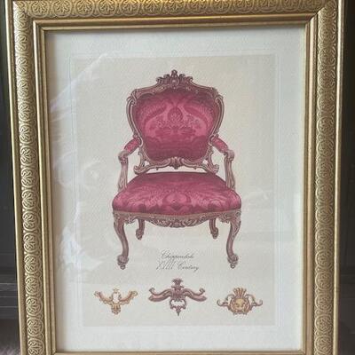 4 Victorian Chair prints
