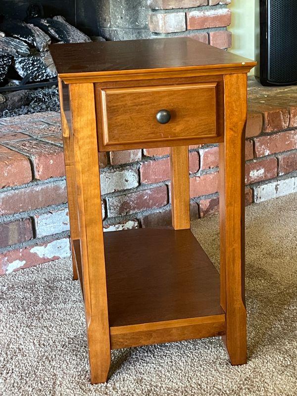 Lot 112 Contemporary Side Table One Drawer