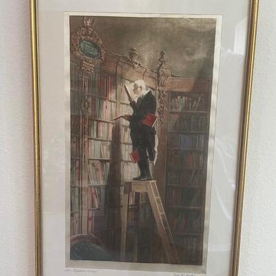 TheLibrarian framed print