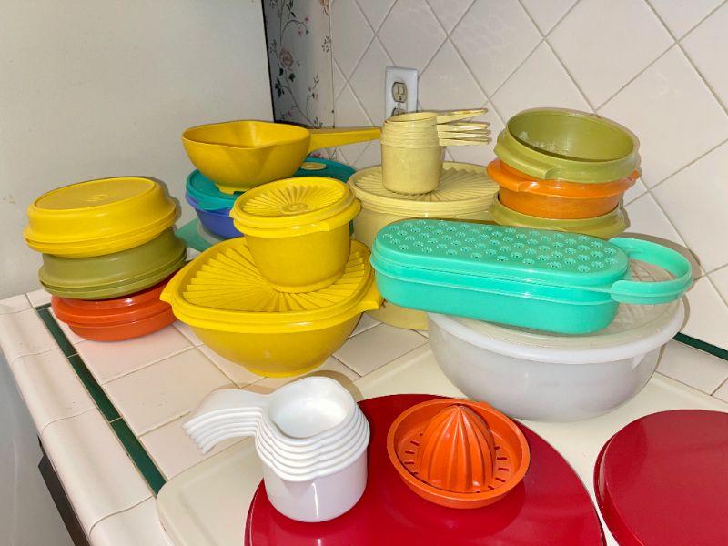 Lot 136 Group of Vintage Tupperware 70s90s