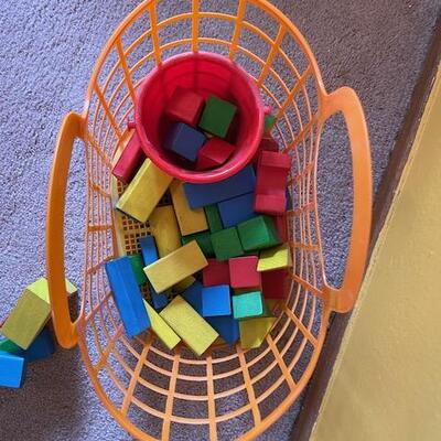 Kid's wooden blocks and Nerf Guns (Trunk NOT included)