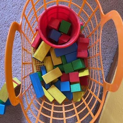 Kid's wooden blocks and Nerf Guns (Trunk NOT included)