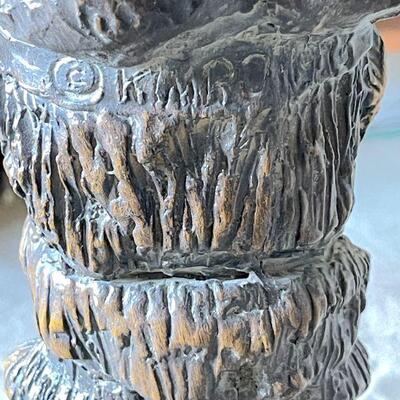 Lot 170  Vintage Sculpture on Wood Base Golfer? Kimro-Esco 1973 