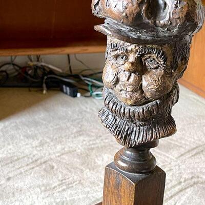 Lot 170  Vintage Sculpture on Wood Base Golfer? Kimro-Esco 1973 